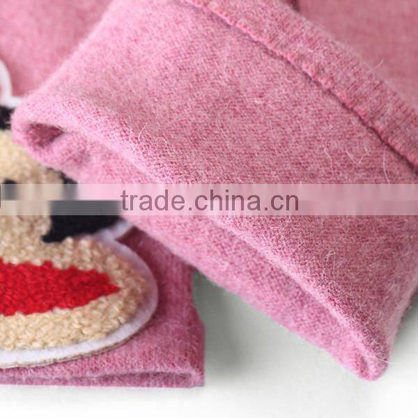 ZFYB 80% sheep wool gloves with embroidery