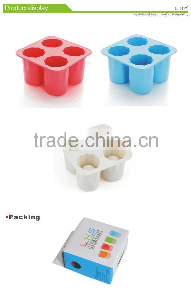 100% food grade shot glass made completely out of ice plastic ice cube tray with lid