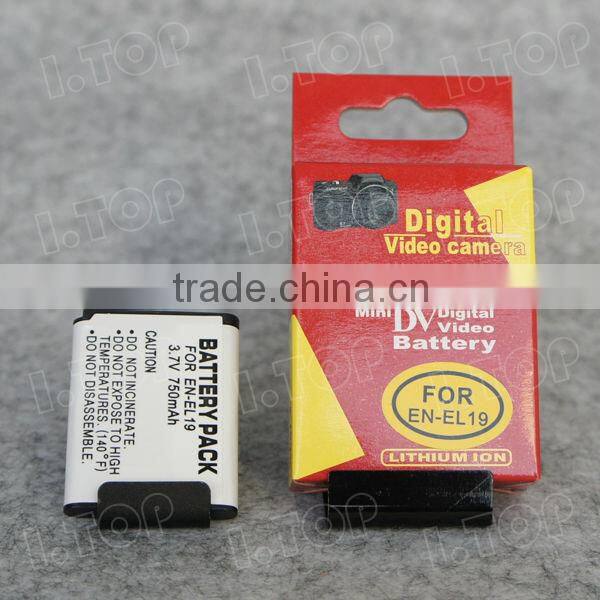 High Quality EN-EL19 Rechargeable EN-EL19 Battery for Coolpix S2500 S3100 S4100 s4300 s2600