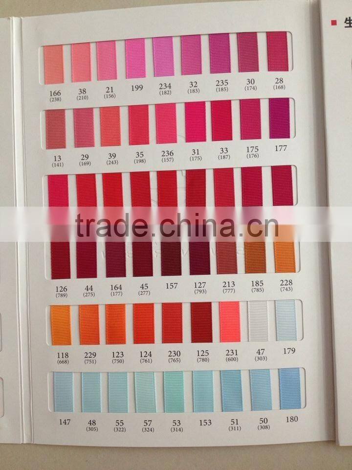 3/4" Yellow Wave Pot Polyester Grosgrain Ribbon