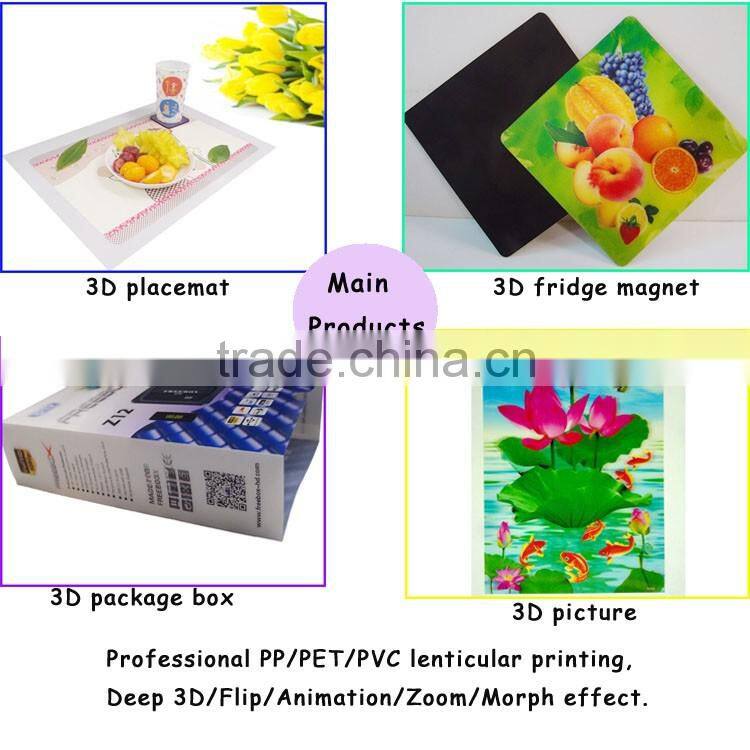 custom mold design display 3d animation PET lenticular luxury gift box packaging