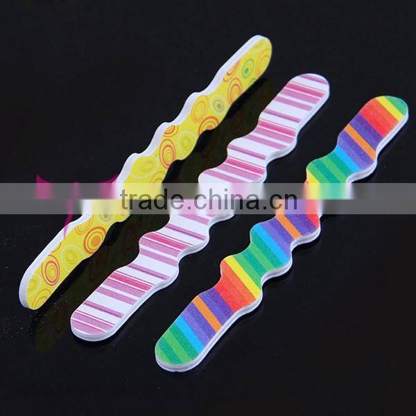 Easam hot wave shape nail file factory cheap price hot selling