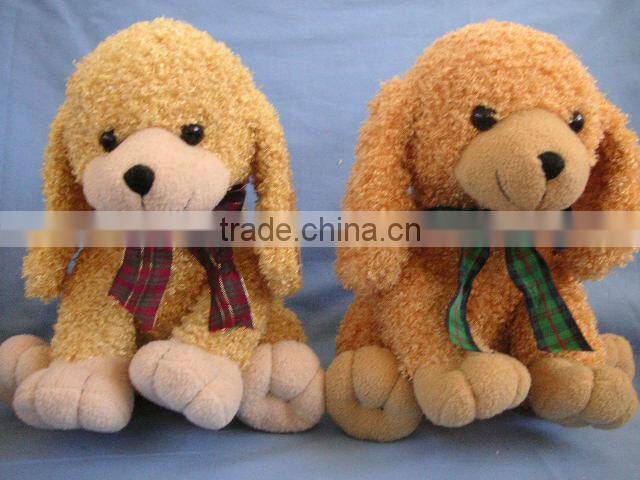 HI EN71 Custom Valentine Brown Stuffed Plush Dog