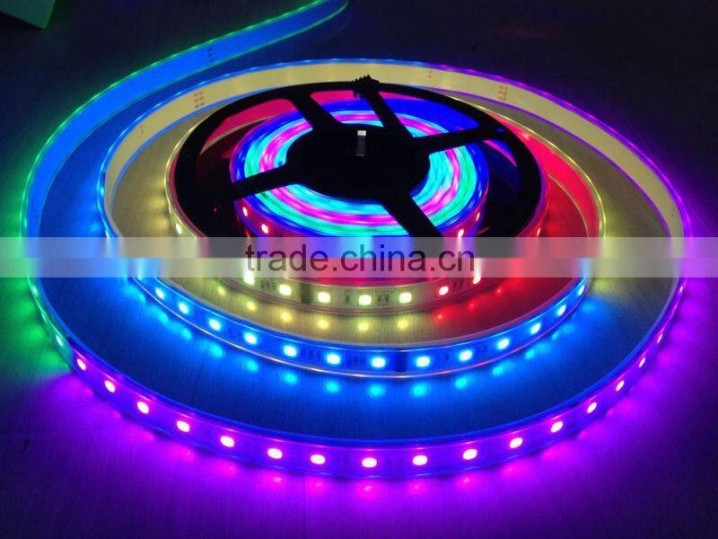 DC12 IP65 waterproof led strip with 144 led strip ws2812