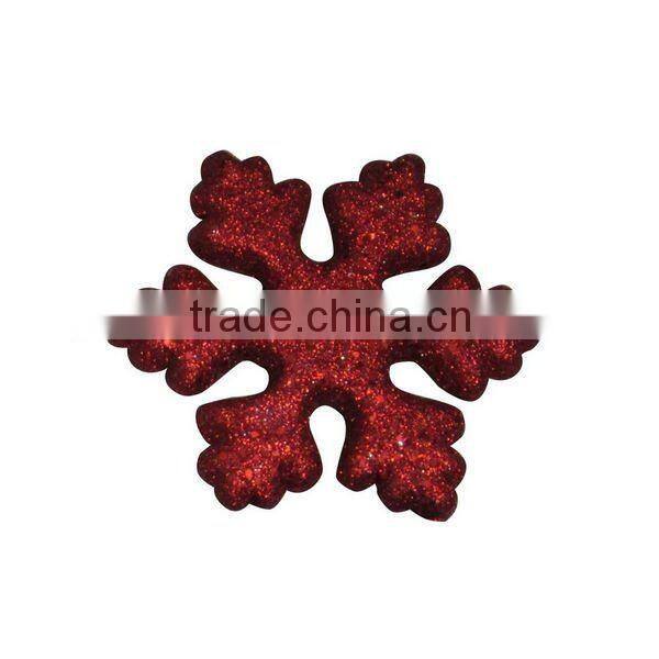 YIWU sale hot wholesale glitter colorful snow flake/polyfoam colorful glitter craft snow flake