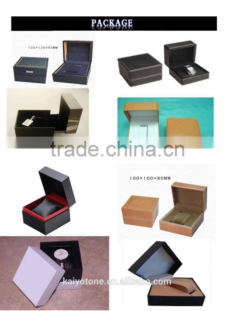 2016 KYT Japan Movt Quartz Watch Stainless Steel back 10atm Water Resistant leather band Chronograph Men Gift WristWatches