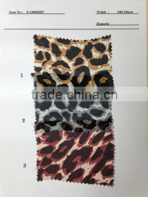 US$ 1/M up Chiffon Print Fabric Textile Stock Stocklot:G-14040107