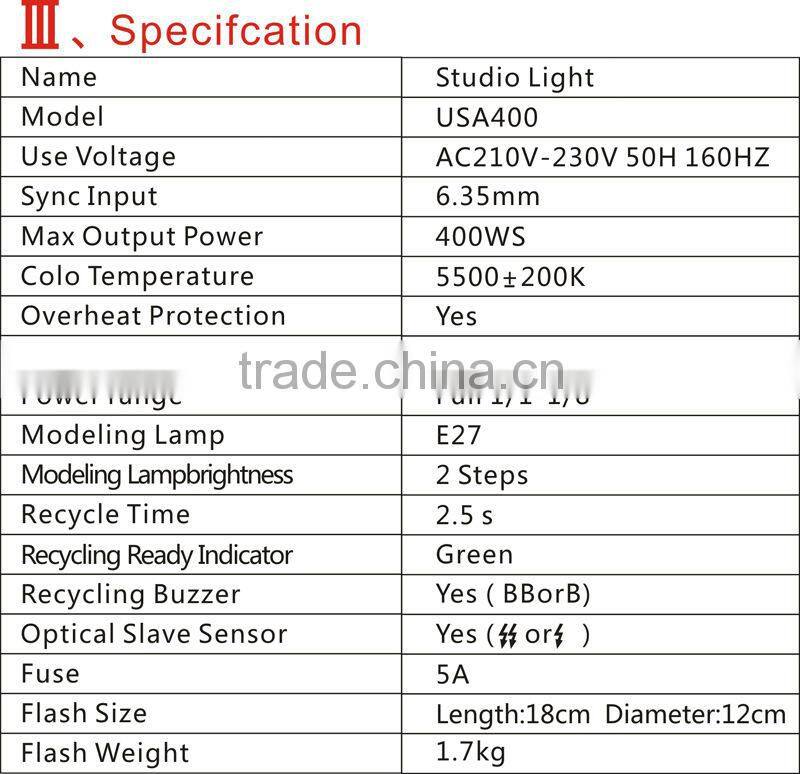 Cononmk USA400 400WS photography outdoor light box manufacturer