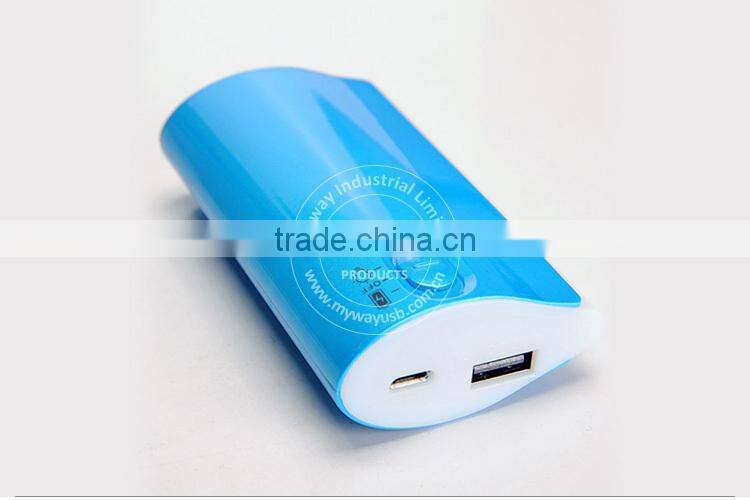 Free sample bulk cheap LED mobile battery charger portable power bank 6000mah with SUmsung battery