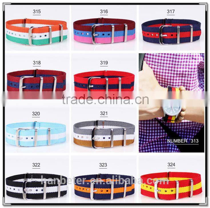 2015 Hot Selling and Top Quality nylon strap watch for gift