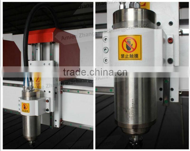 4 Heads 2500*1300mm Woodworking CNC Router on 4 Z-axis NcStudio Control ZK-2513-4