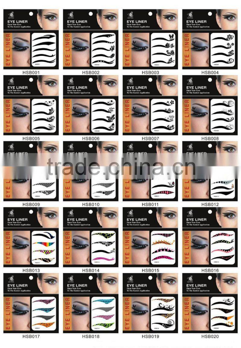 2016 Halloween Eye Tattoo Makeup stickers Eyes Eyeshadow/Eyeliner Sticker