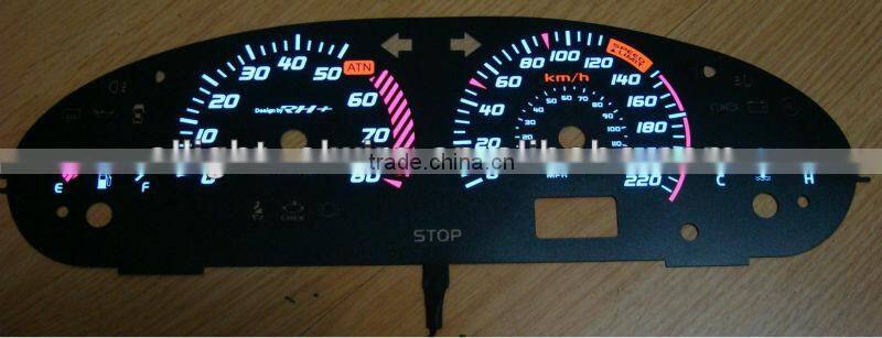 OSRAM material EL Luminous instrument board / EL sheet dashboard / EL panel dashboard