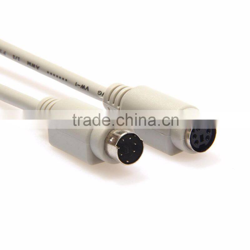 2.5m Wholesale 6pin Keyboard mouse Extension Cable male to female