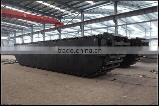 amphibious excavator pontoon
