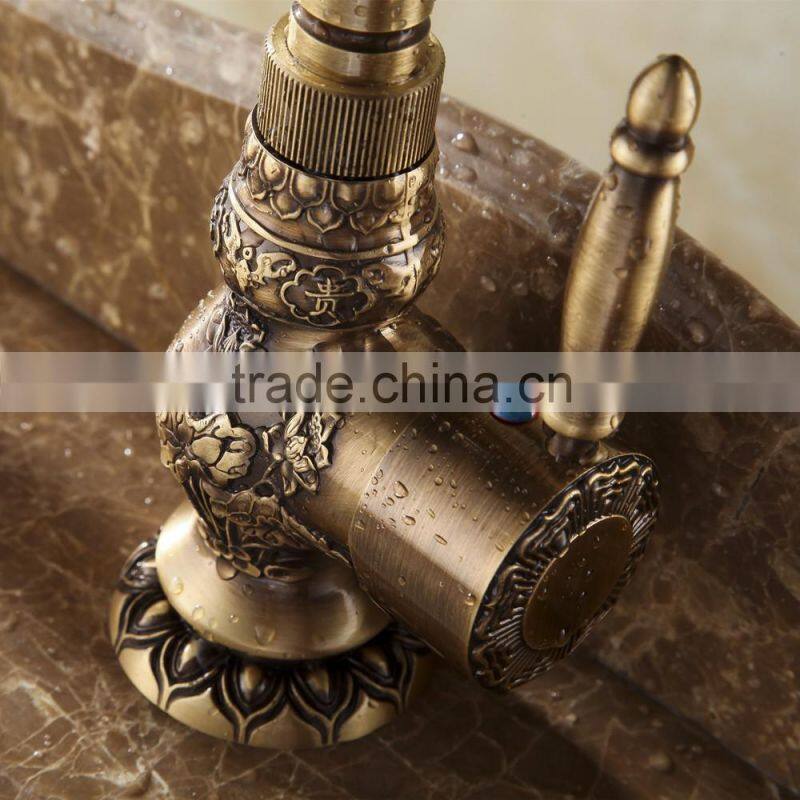 High Quality factory directly bronze color antique brass faucet