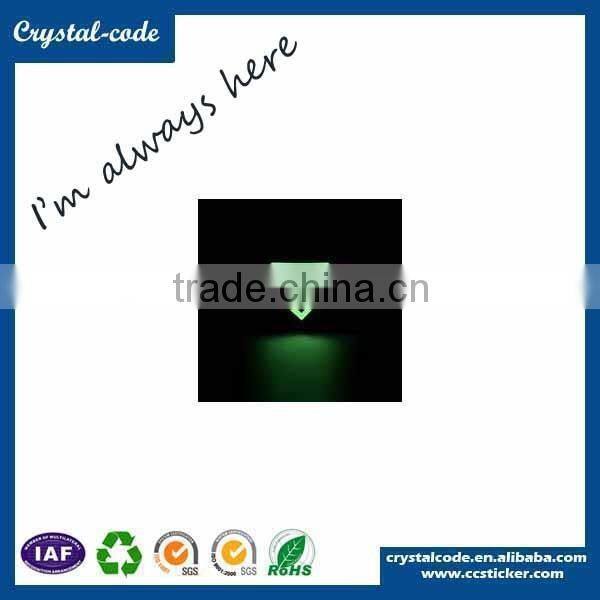 Custom luminous warning stickers labels