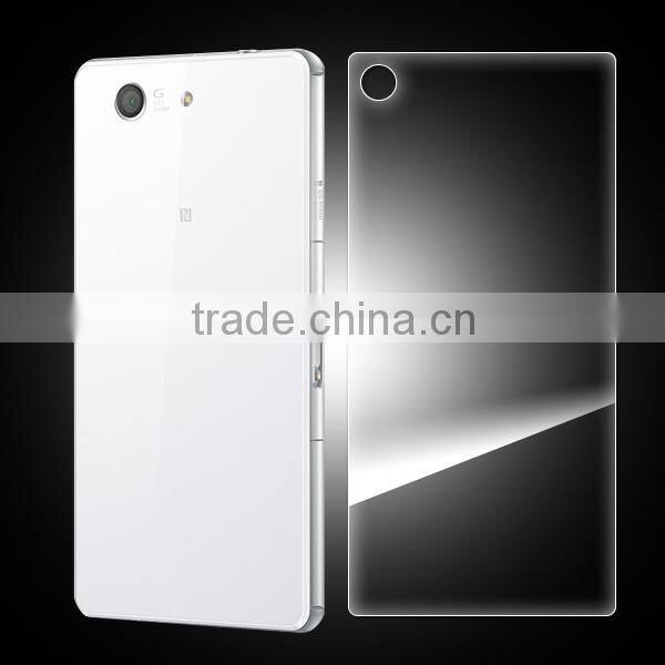 Liquid front and back tempered glass screen film/cover/shield/protector for Sony z4