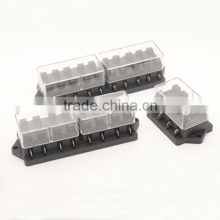 From 4-12 Way Car Auto Circuit Blade Fuse holder/box, Fuses block from Dongguan factory