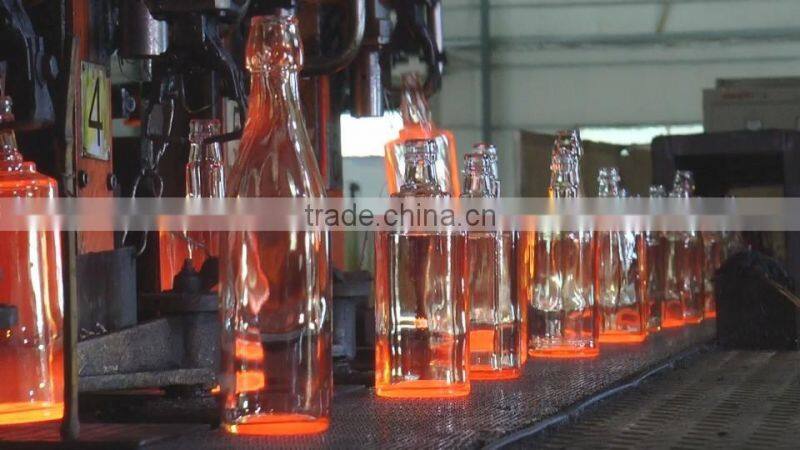 Colored Glass Oil Bottle