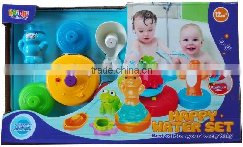 2016 baby store bath toy bag set fisher baby swing ABS material with window box