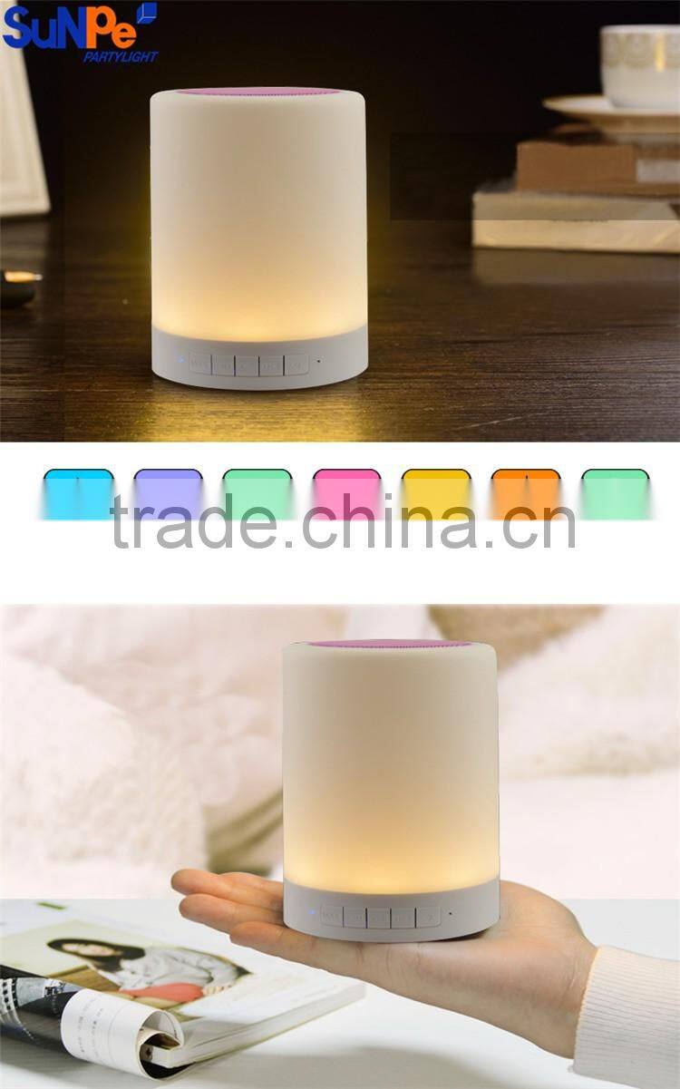 Motion sensor LED Night light with bluetooth speaker promotional gifts bedtime story speaker bedside lamp