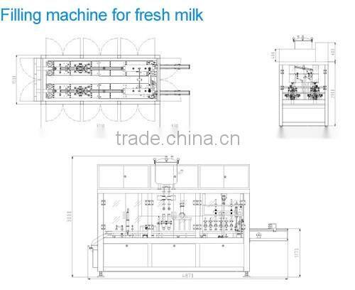 high speed filling machine for fresh milk