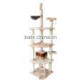 Soft Plush Cat Tree Cat house with sliding board for cat