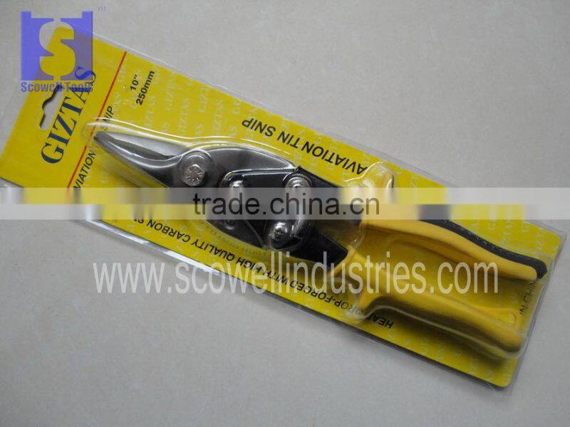 10" American Type Aviation Tinman Snips Straight Cutting Head