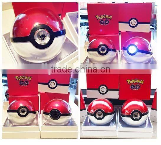 portable poke ball power bank 12000mah pokeball power charger with projection function