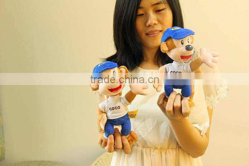 Kelloggs mascot 20cm plush monkey long arms/plush monkey toys/plush monkey