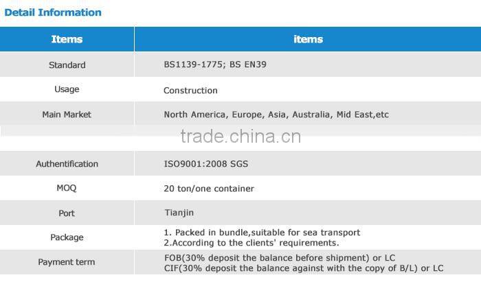 Factory Direct Sale Price Galvanized Scaffolding Tube
