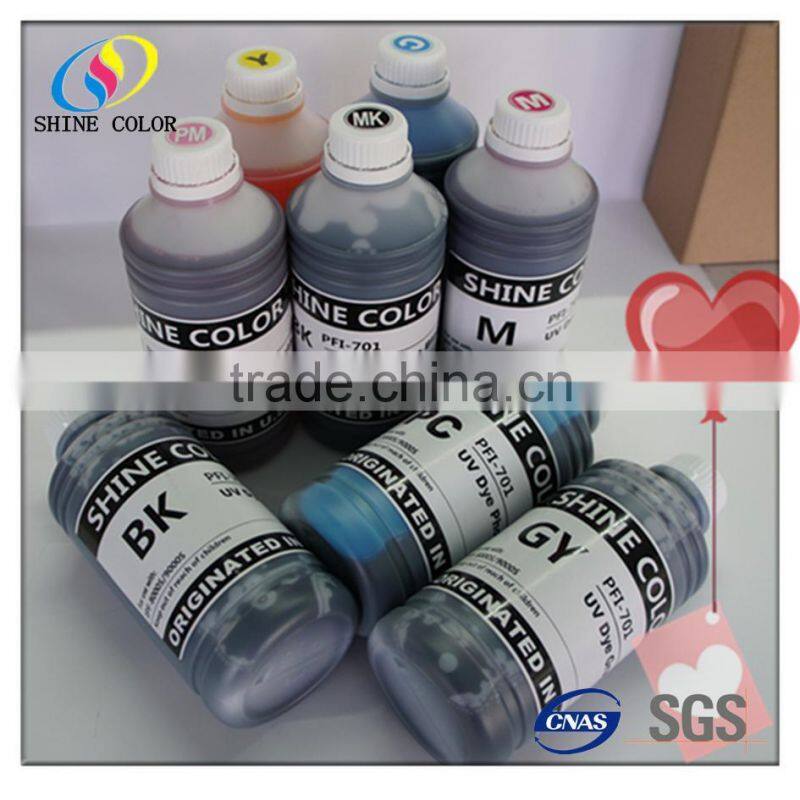 8 Color PFI701 PFI 701 bottle UV ink for Canon IPF8000s 9000s bulk buy