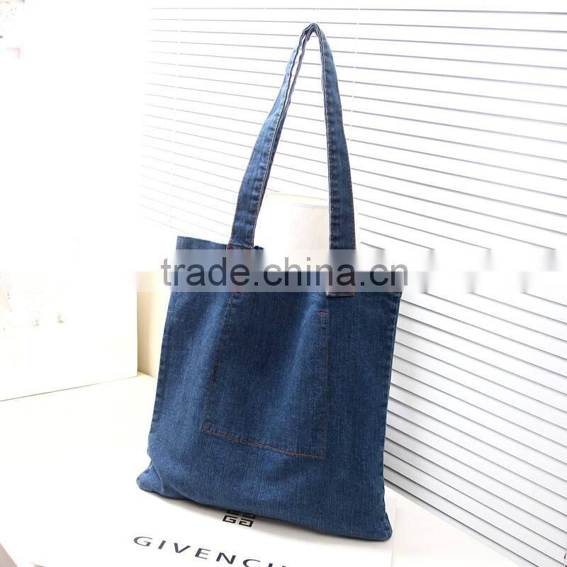 2016 fashion cool jean handbag shopping bag