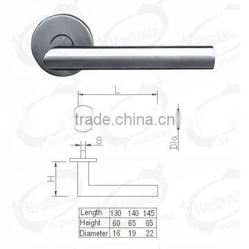 HL004 Stainless steel tube lever main door handle