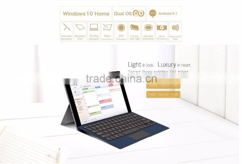 11.6" Teclast Tbook16s Windows 10 home Android google play store free download tablet