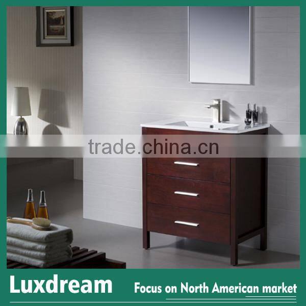 48" Cherry red solid wood bathroom vanity furnitures of house