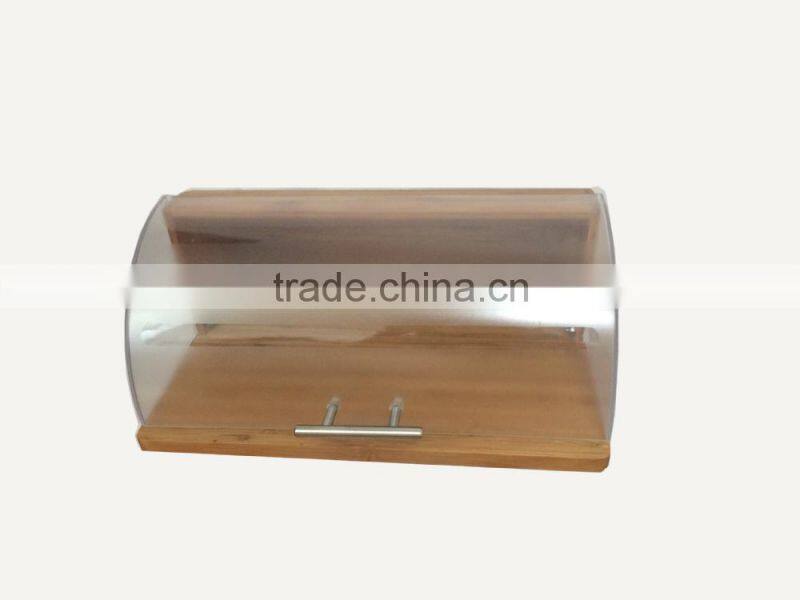 Totally bamboo durable and double large bread box for food storage