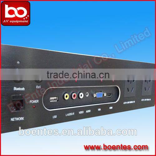 Intelligent Hotel Room Media Hub Socket with Bluetooth and USB Audio Jack for Hotel AV Solutions