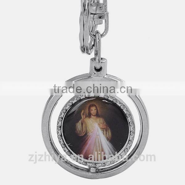 promotional useful religious 3d wholesales blank metal keychain