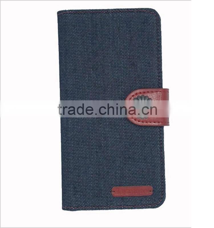 Denim wallet flip phone cover case for Blu vivo studio air life pure xl 5.5 6.0 7.0 8