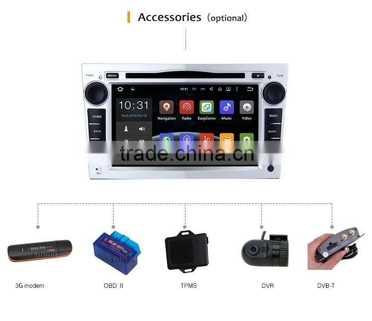 7 Inch 1080p RK3188 1.6GHZ Car gps multimedia Black screen navigator dvd price for opel
