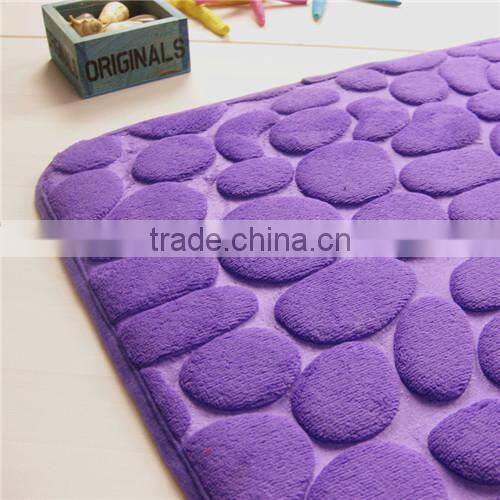 cobblestone coral bathroom rugs super watersorb anti-slipe door mat