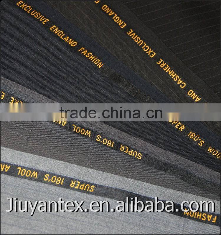 New trw man super wool cashmere stripe woven weave exclusive Indonesia fashion style lady coat pant suiting textile cloth fabric