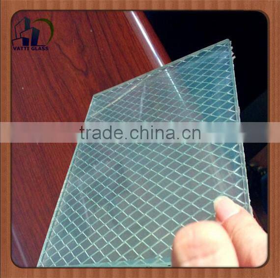 High quality fireproof glass panels clear toughened safety wire glass
