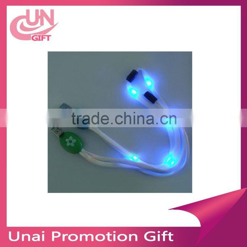LED Flashing light up Lanyard with Laser LOGO