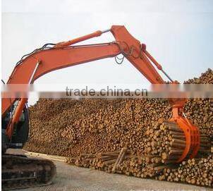 Hitachi zx70 Rotating type hydraulic wood grapple for excavator