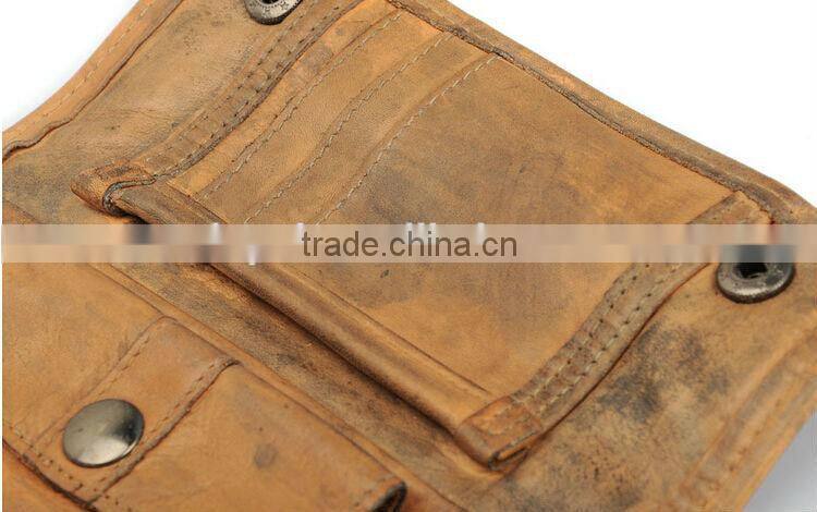 vintage men's business wallets high grade pure cowhide leather wallet