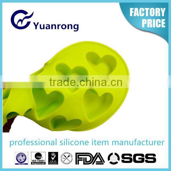 Easy to Demould Silicone Ice Cube Tray with 10 Sweet Heart Shape