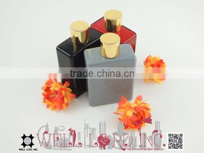 65ml classic golden cap gray screen printing glass bottle